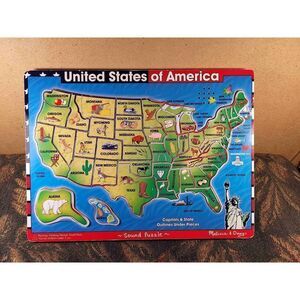 Melissa & Doug USA Sound Peg Wood Puzzle